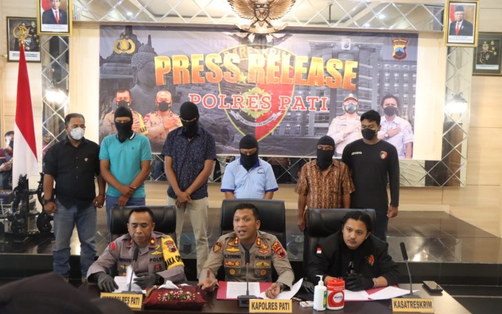 Konferensi Pers Polres Pati