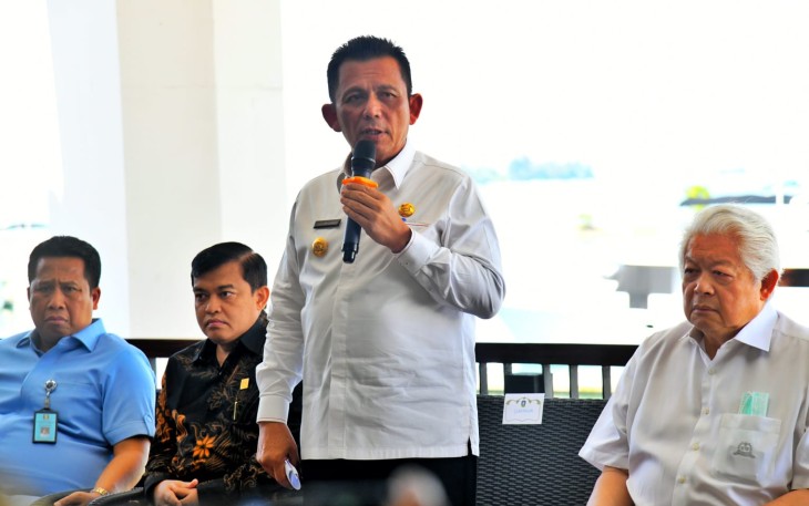 Gubernur Kepulauan Riau H. Ansar Ahmad saat memberikan sambutan.