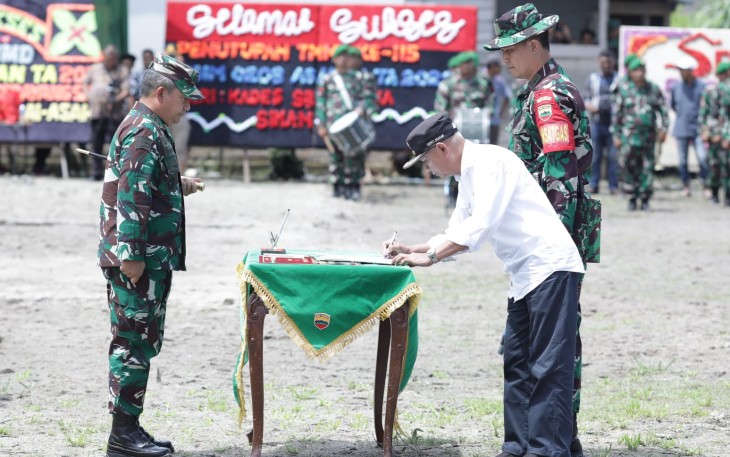 Pangdam I/BB saat Tutup TMMD ke-115 Tahun 2022 di Kabupaten Asahan