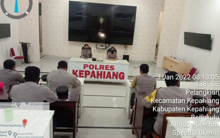 Anggota Bhabikamtibmas Polsek Jajaran, Polres Kepahiang Polda Bengkulu pagi hari ini Senin (03/01) menggelar kegiatan Analisa dan Evaluasi.