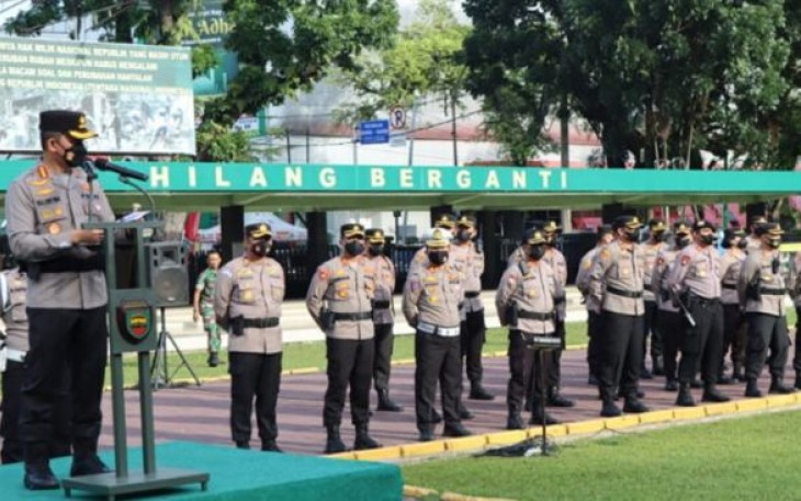Kapolrestabes Medan saat Gelar Pengamanan Unjukrasa Kenaikan BBM