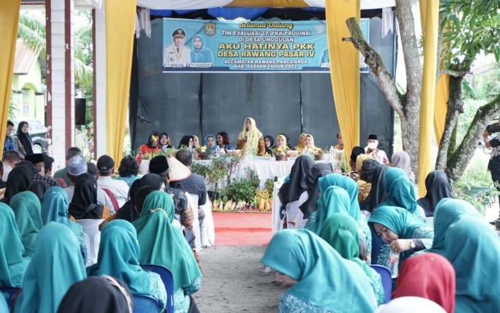 Tim Evaluasi PKK Sumut saat Kunjungi Desa Rawang Pasar VI