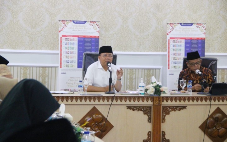 Gubernur Bengkulu Rohidin Mersyah saat terima audiensi Kanwil DJPb Provinsi Bengkulu di Ruang Rapat Gedung Daerah Balai Raya Semarak Bengkulu, Jum'at (26/08).