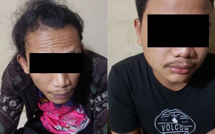 Kedua terduga pelaku inisial SG (18) dan AS (26)