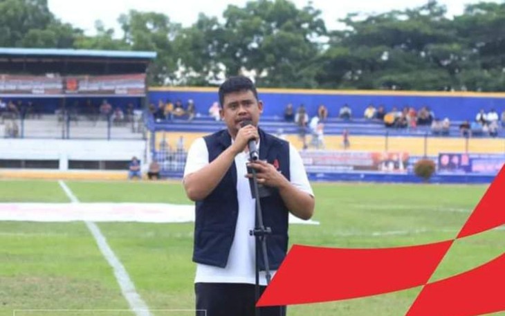 Pembukaan Bonas Cup 2022 di Lapangan Binaraga Rantau Prapat