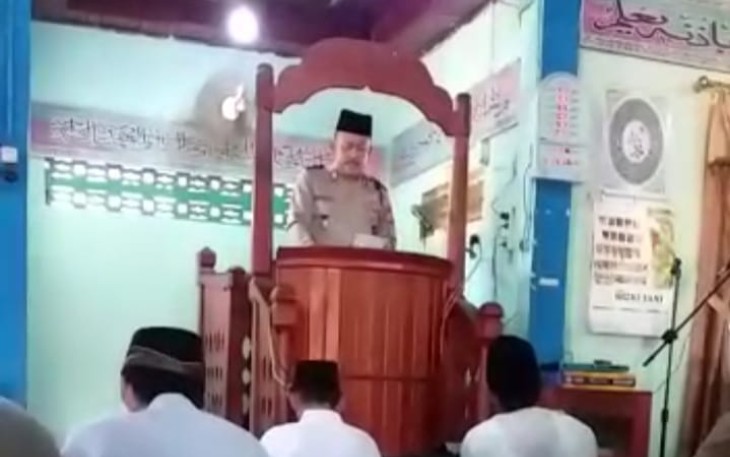 Kompol Nur'dai Sampaikan Khutbah "Bekal Ramadhan"