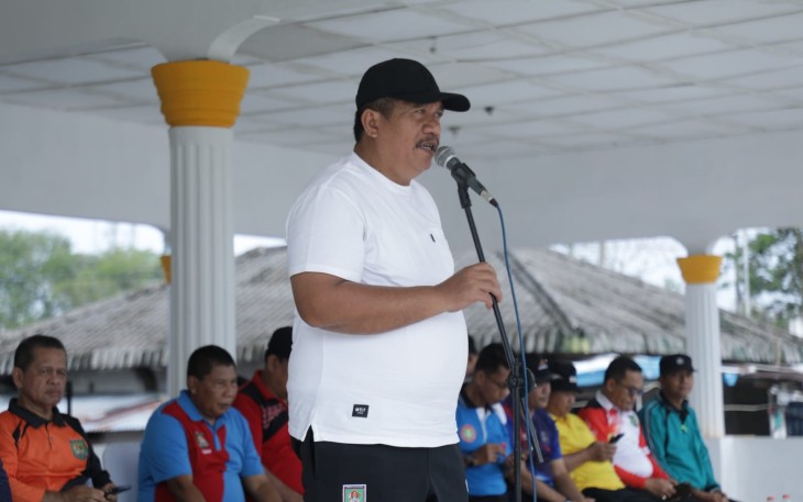 Wakil Bupati Asahan saat Buka Family Gathering Dan Team Building
