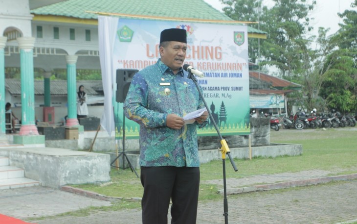 Wabup saat Hadiri Apel Siaga Kebangsaan di Lingkungan Kemenag Asahan