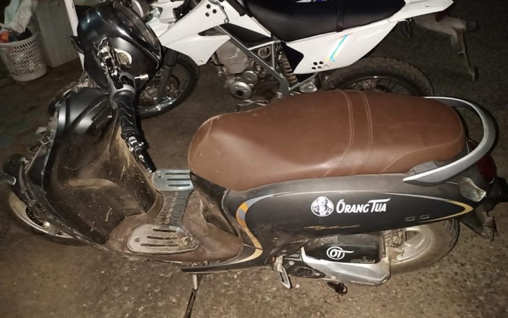 kendaraan yang dipakai korban pasca lakalantas