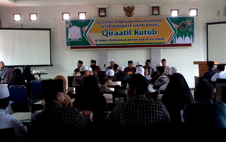 120 Santri di Aceh Timur saat Ikuti Pelatihan Bidang Qiraatil Kutub