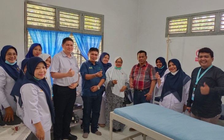 Pemkab Asahan saat Apresiasi Bantuan Alat Resusitasi Yang Diberikan PT Socfindo