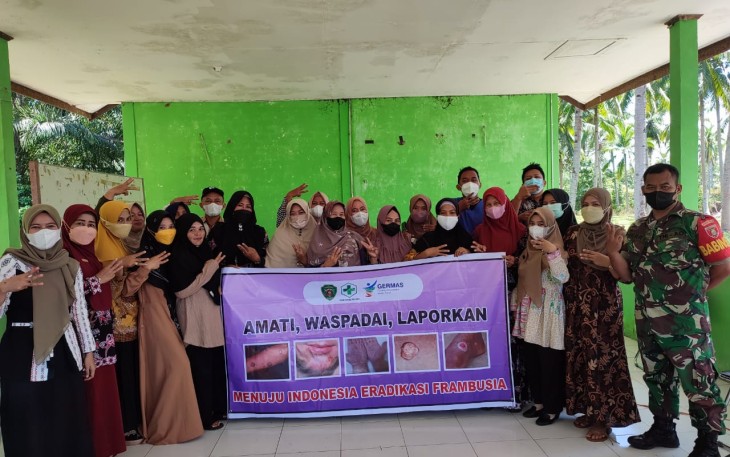  Babinsa Tanjung Tengah Ikut Serta Advokasi Hasil Kesempatan Lokakarya Mini Lintas Sektor 