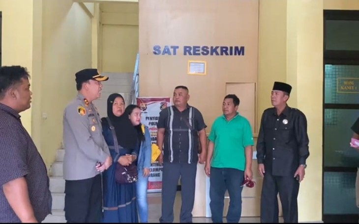 Polres Lebong saat gelar Restorative Justice