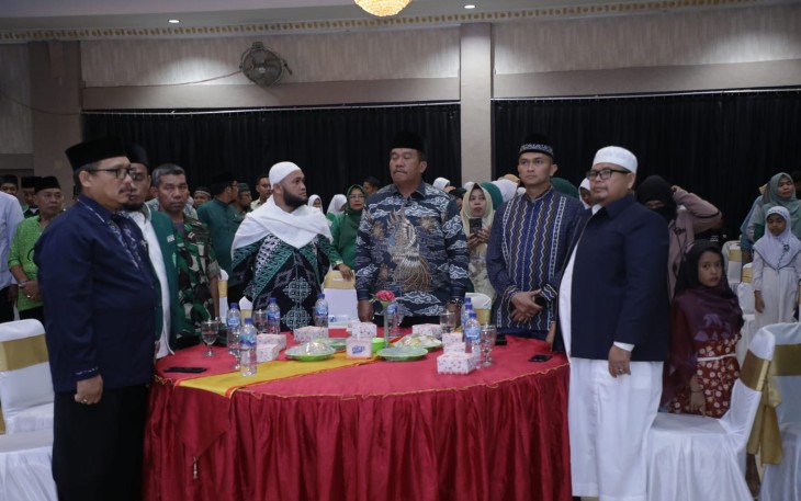 Wakil Bupati Asahan saat Ikuti Malam Resepsi HUT Al Jam'iyatul Washliyah Ke-92