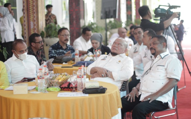 Ketua DPD RI, AA LaNyalla Mahmud Matalitti saat mengunjungi salah satu kampus di Sumut