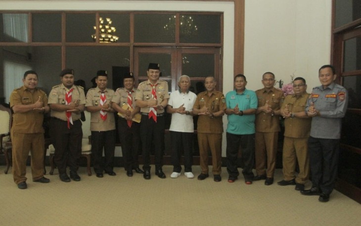 Kwarcab Gerakan Pramuka Asahan Audiensi dengan Bupati