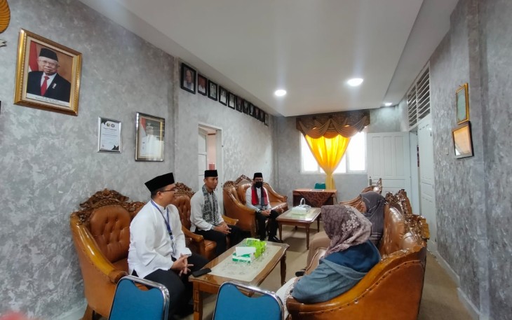 Kepala Rumah Tahanan Negara Kelas IIB Padang Panjang Kanwil Kemenkumham Sumatra Barat Auliya Zulfahmi menyambangi Dinas Kesehatan Kota Padang Panjang.