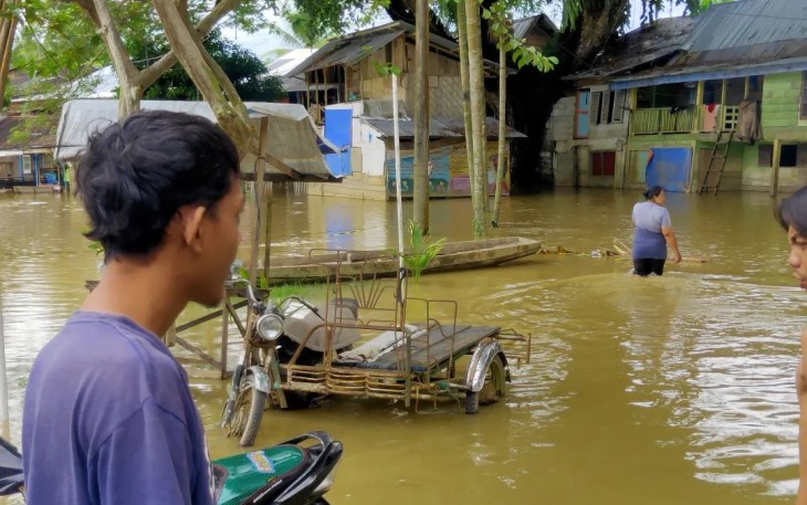 Pasca banjir melanda pemukiman warga