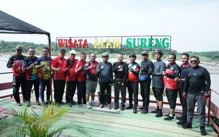 Bupati Asahan saat Gowes Lebih Kurang 23 Km