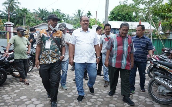Wabup Asahan saat Lakukan Monitoring Pilkades
