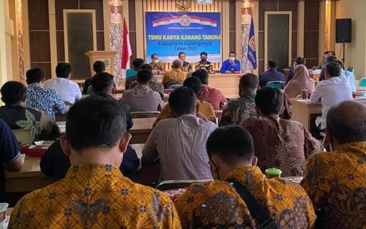  Acara Temu Karya Karang Taruna Kabupaten Karanganyar Tahun 2022.