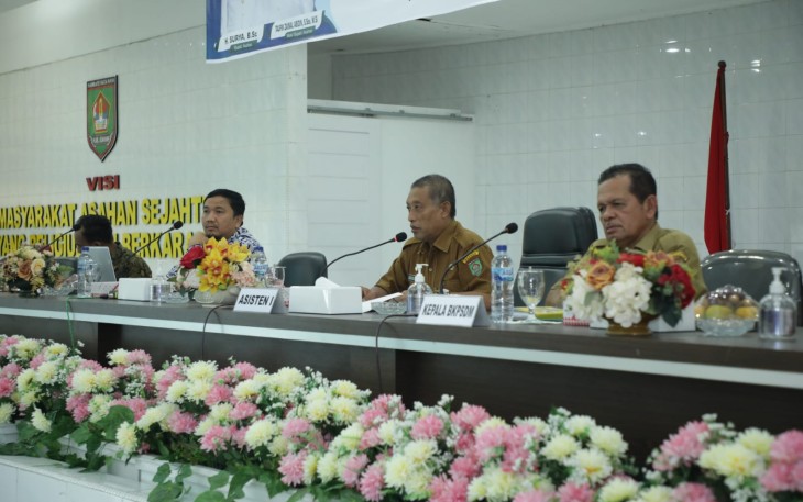 Pemkab saat Gelar Sosialisasi Penyusunan SKP ASN di Lingkungan Pemkab Asahan