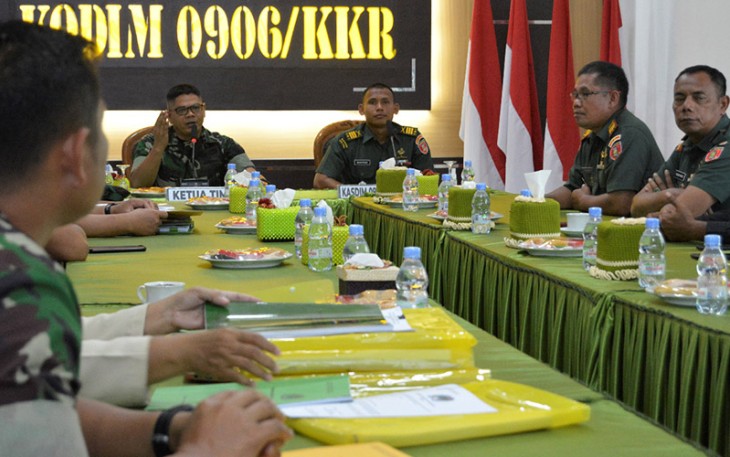 Tim Dalproggar Kodam VI/Mulawarman saat Kunjungi Kodim 0906/Kutai Kartanegara