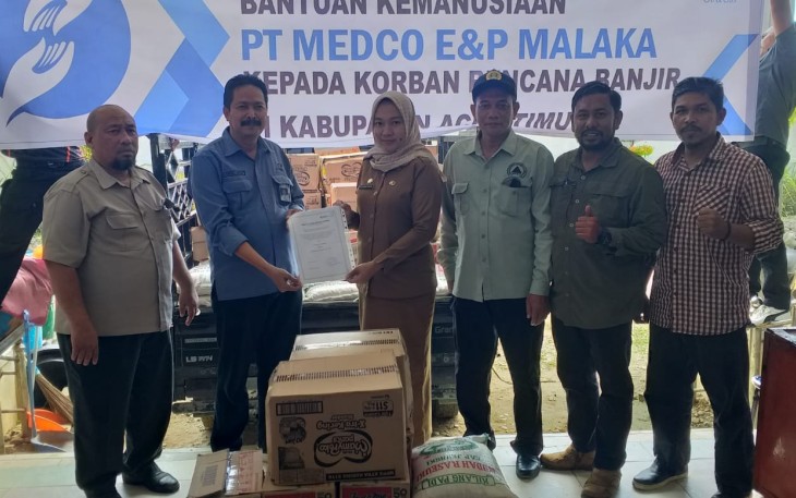 Medco E&P saat Bantu Korban Banjir di Aceh Timur