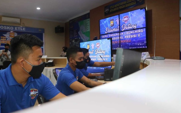 ETLE Monitoring Center Ditlantas Polda Bengkulu