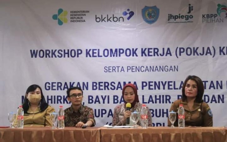 Workshop di Aula Hotel Platinum Rantauprapat Selasa (21/06/2022).