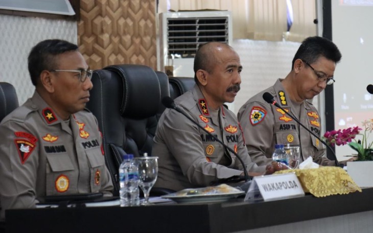 Kapolda Bengkulu Irjen Pol. Drs. Agung Wicaksono, M. Si saat Pimpin GO Triwulan III, Kamis ( 20/10/2022).