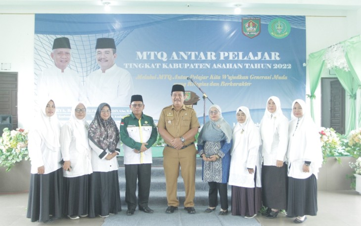 Wakil Bupati Asahan saat Buka MTQ Antar Pelajar