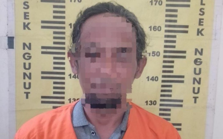 Tersangka saat diamankan