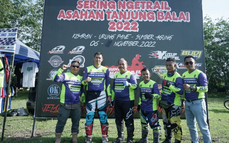 Wakil Bupati Asahan saat Lepas Peserta Trail Advanture