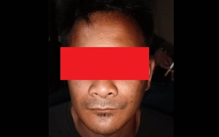 Tersangka saat diamankan