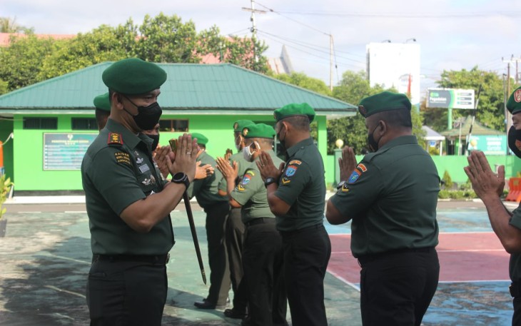Dandim Palangka Raya saat Halal Bihalal Bersama Anggota 