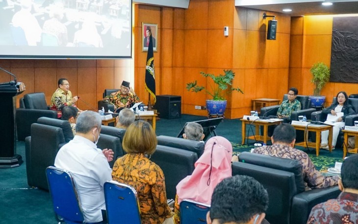 Bamsoet dalam Temu Pakar Forum Aspirasi Konstitusi MPR RI, di Komplek MPR/DPR/DPD RI, di Jakarta, Rabu (30/11/22).