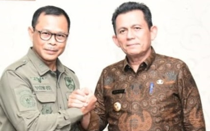 Gubernur Ansar saat Terima Kunjungan Kabinda Kepri yang Baru di Graha Kepri