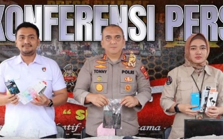 Polres Rejang Lebong saat menggelar konferensi pers, Rabu (16/11/2022) kemarin.