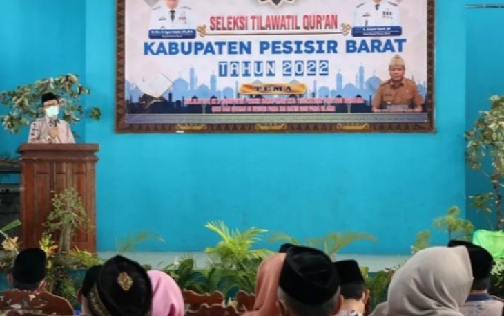 Bupati Agus Istiqlal Buka Seleksi Tilawatil Qur'an Tahun 2022