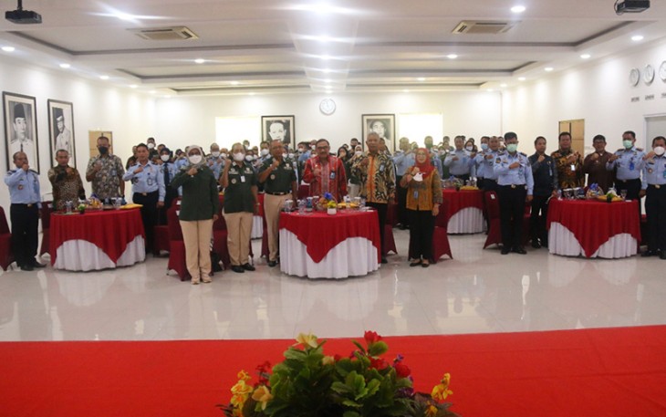 Kegiatan Peningkatan Kapasitas Sumber Daya Manusia dan Penyerahan Hasil Uji Kompetensi di lingkungan Kanwil Kemenkumham Banten yang digelar di Aula Lantai III, Kamis (15/09).