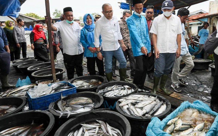 MenKopUKM Teten Masduki saat meninjau kesiapan lokasi pilot project di Deli Serdang, Sumatra Utara, Jumat (2/12). 
