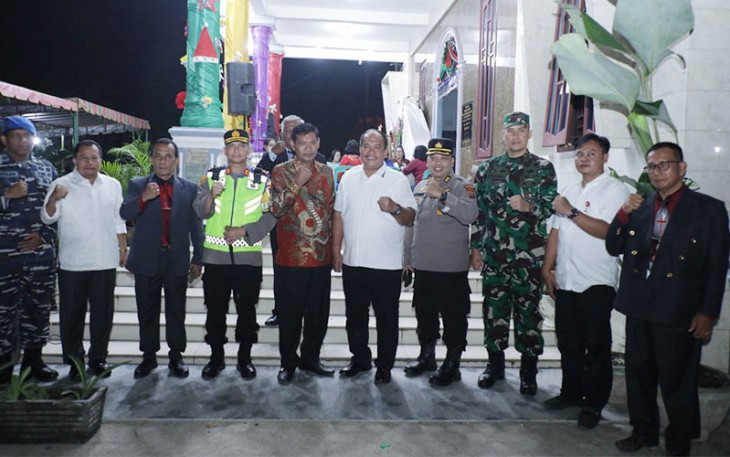 Wabup Asahan Bersama Forkopimda saat Pantau Pengamanan Gereja Jelang Natal