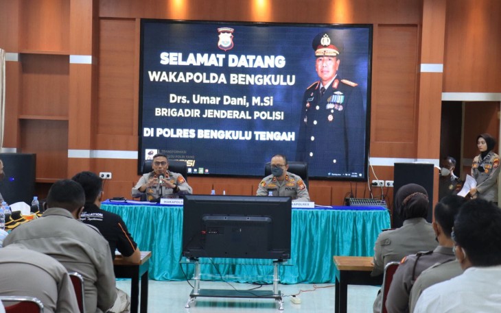 Wakapolda Bengkulu saat Kunjungi Polres Kepahiang dan Benteng