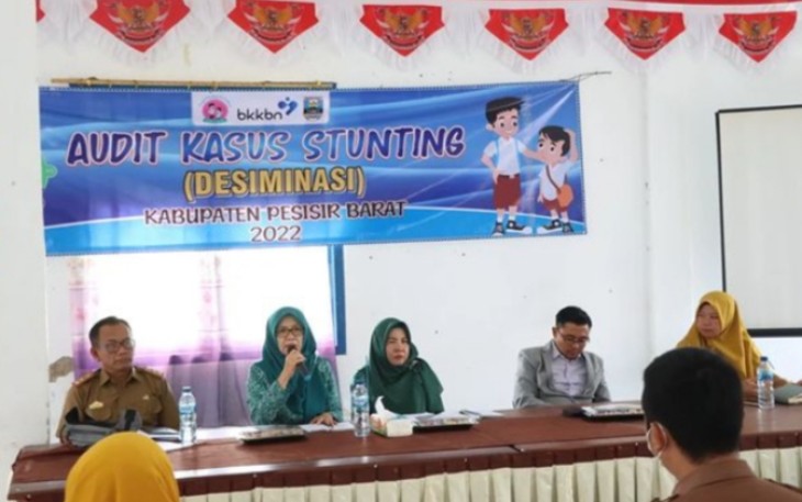 Pemkab Pesibar saat Gelar Diseminasi Audit Kasus Stunting Tahun 2022