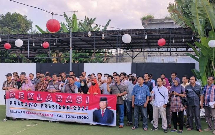 Relawan Prabowo Subianto di Bojonegoro 