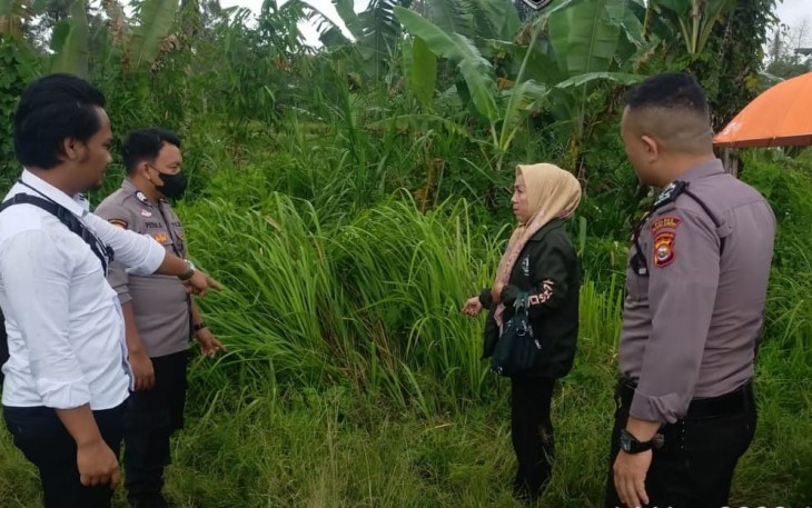 Polisi saat Olah TKP 