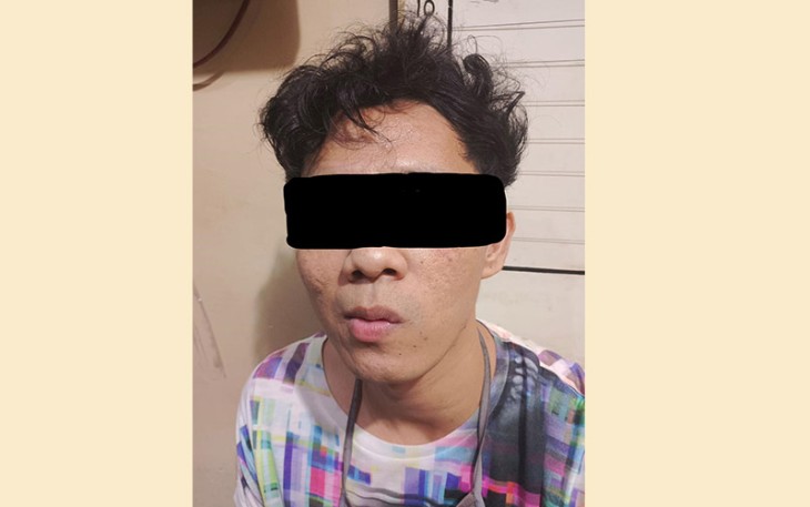 Terduga Pelaku saat diamankan  
