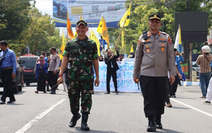 Dandim 0801/Pacitan Pimpin Pengamanan Unras