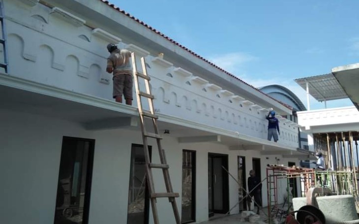 Lokasi proyek pembangunan rumah pengolahan susu, Kabupaten Trenggalek. (Foto : Hardi Rangga, klikwarta.com).